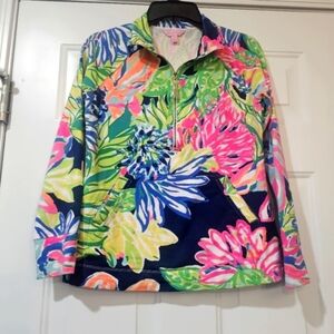 Lilly Pulitzer Rare To Find Pullover Spf 50 Jacket Size XS